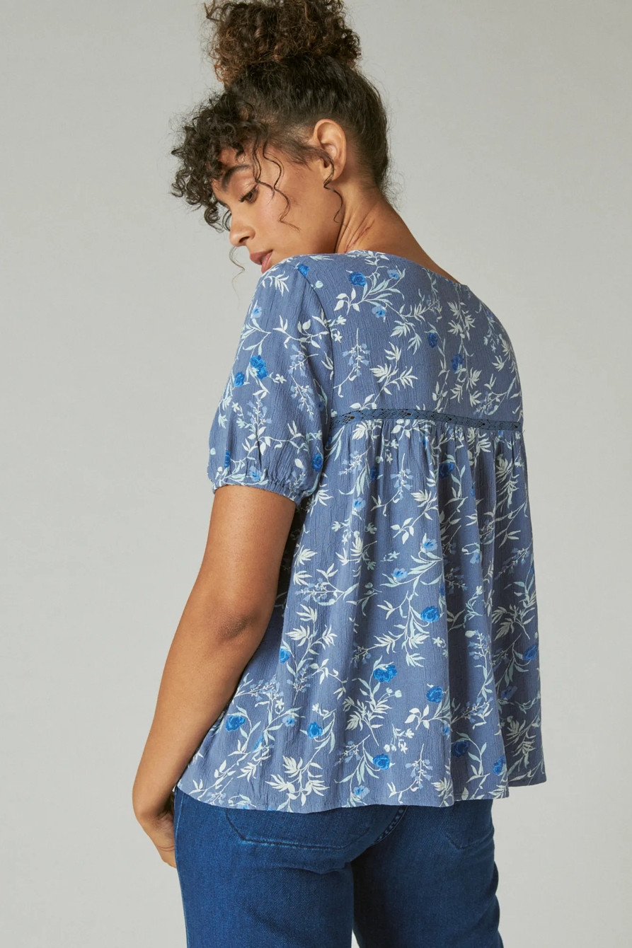 LACE UP PEASANT BLOUSE, image 4