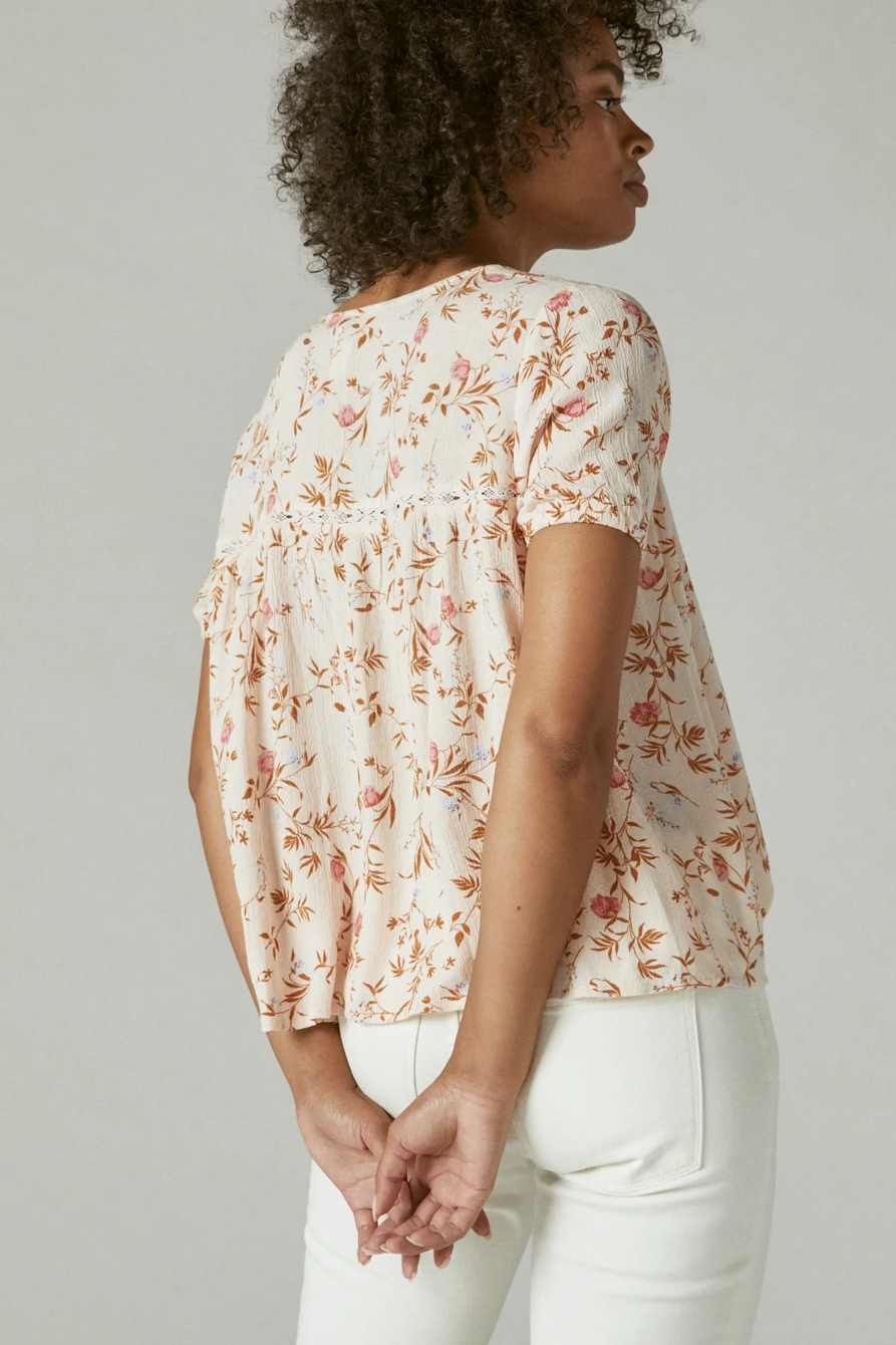 LACE UP PEASANT BLOUSE, image 4