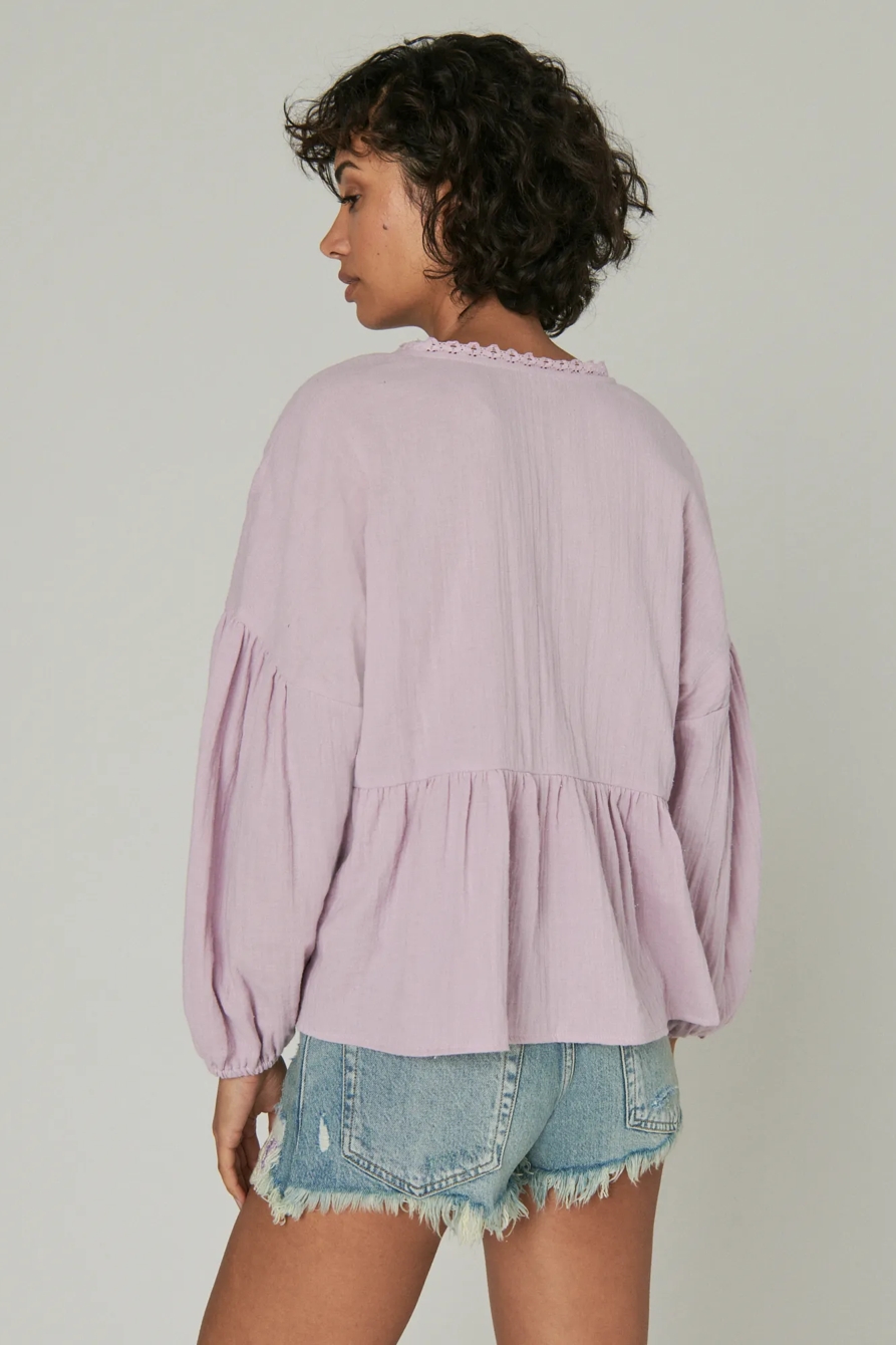 LONG SLEEVE CROCHET TOP, image 4
