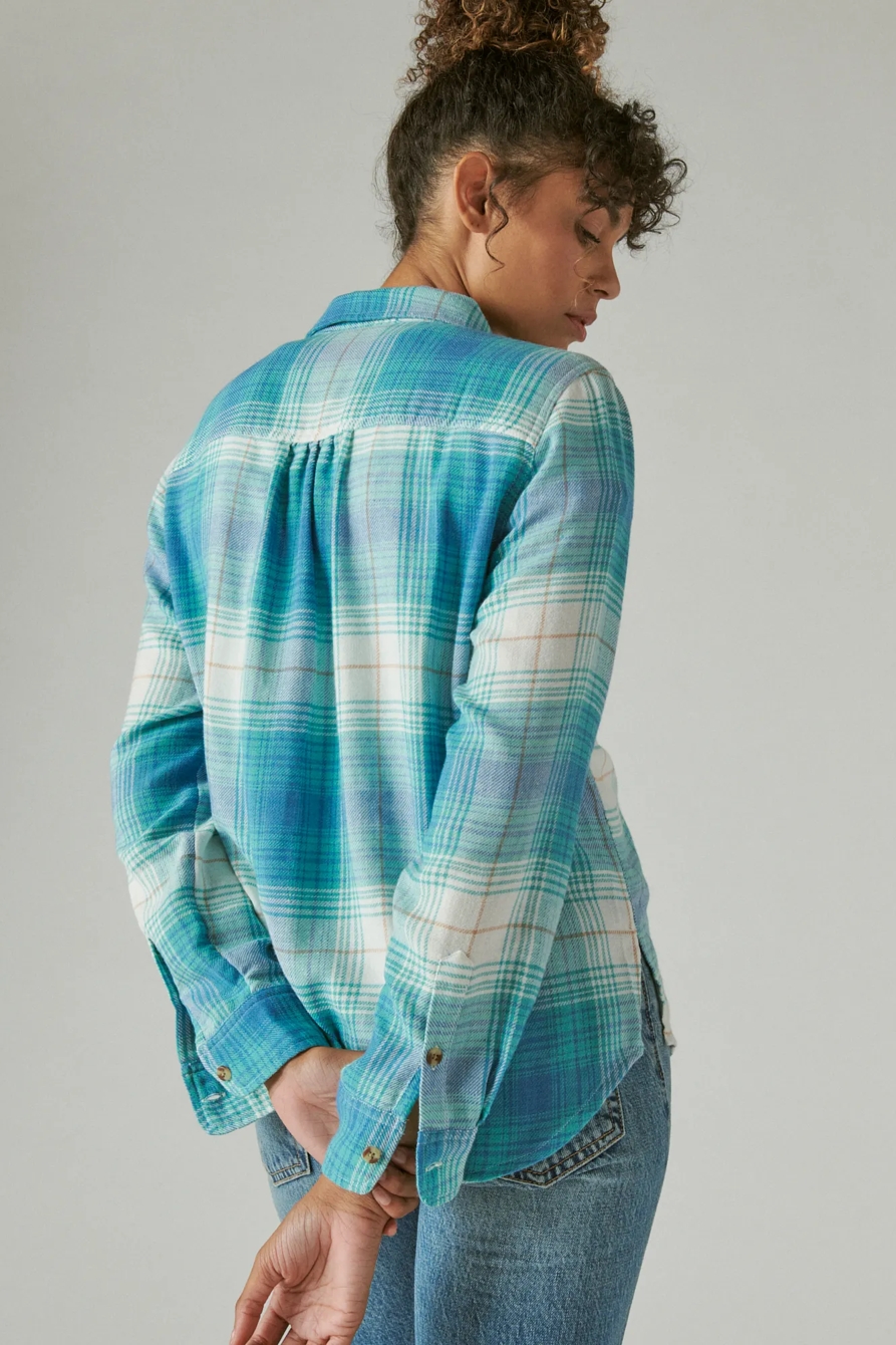 THE PLAID BOYFRIEND FLANNEL BUTTON-DOWN SHIRT, image 4