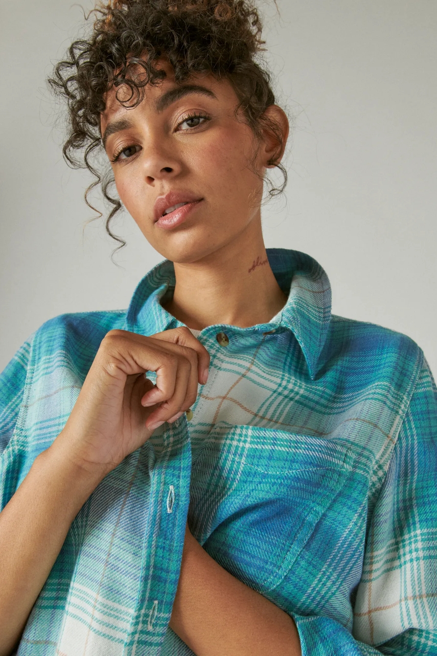 THE PLAID BOYFRIEND FLANNEL BUTTON-DOWN SHIRT, image 5