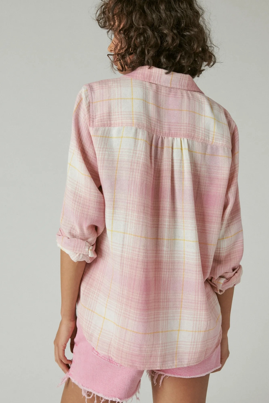 THE PLAID BOYFRIEND FLANNEL BUTTON-DOWN SHIRT, image 4