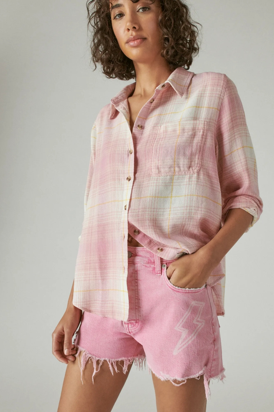 THE PLAID BOYFRIEND FLANNEL BUTTON-DOWN SHIRT, image 6
