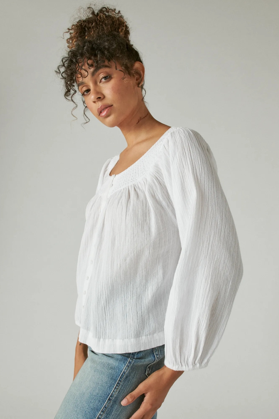 EMBROIDERED PEASANT BLOUSE, image 3