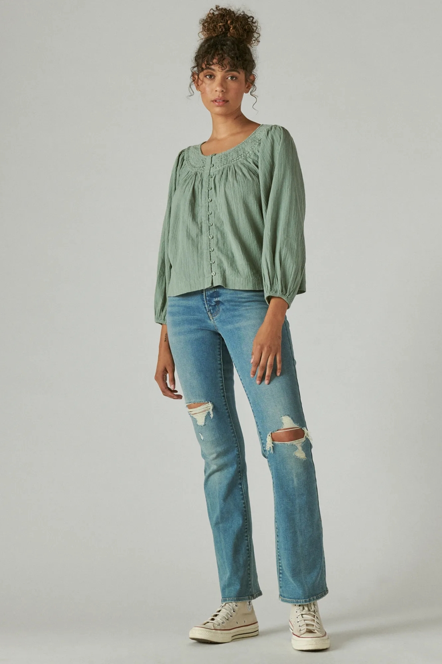 EMBROIDERED PEASANT BLOUSE, image 2