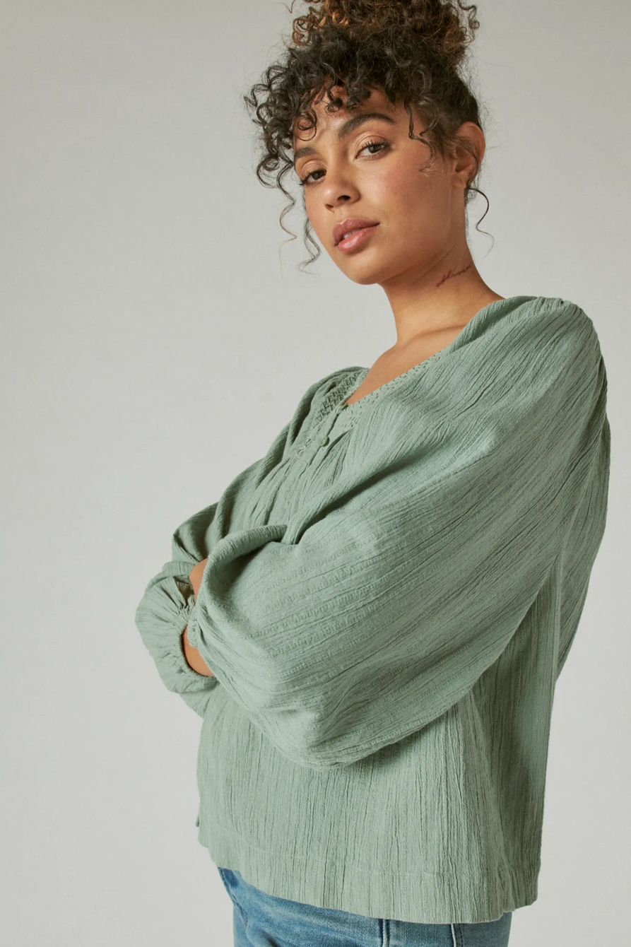 EMBROIDERED PEASANT BLOUSE, image 3
