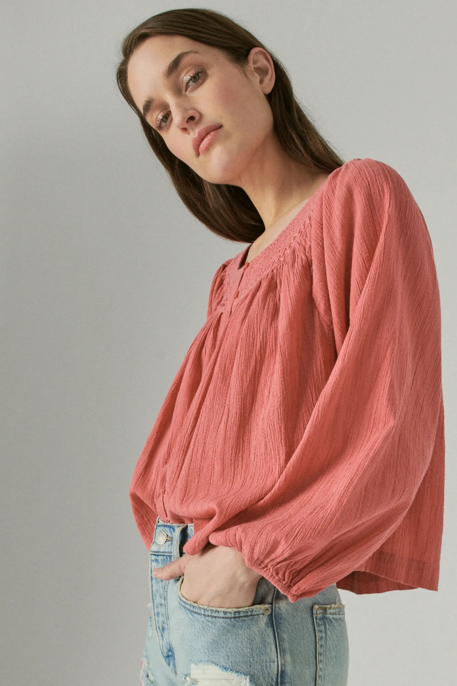 EMBROIDERED PEASANT BLOUSE, image 3