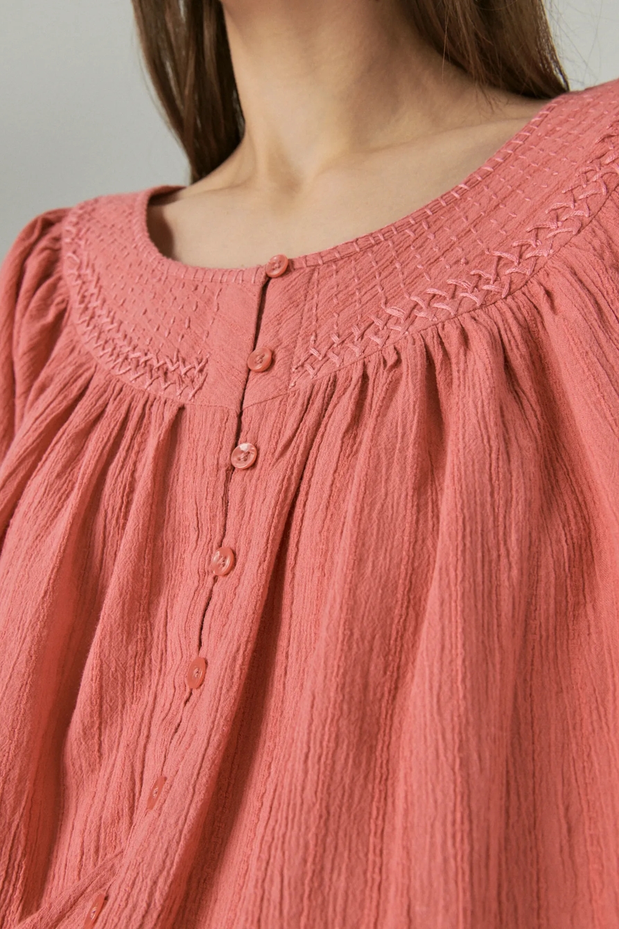 EMBROIDERED PEASANT BLOUSE, image 5