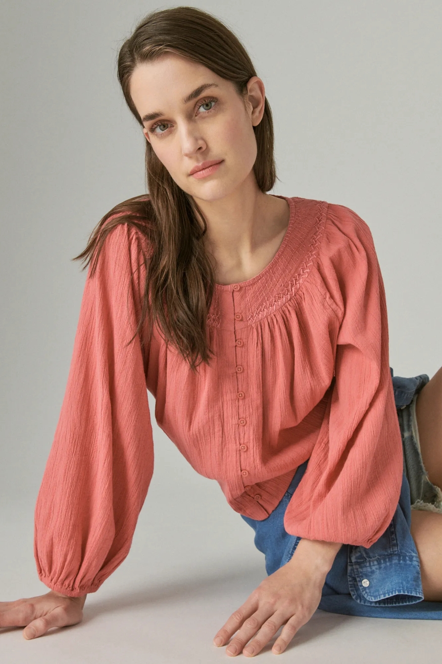 EMBROIDERED PEASANT BLOUSE, image 6