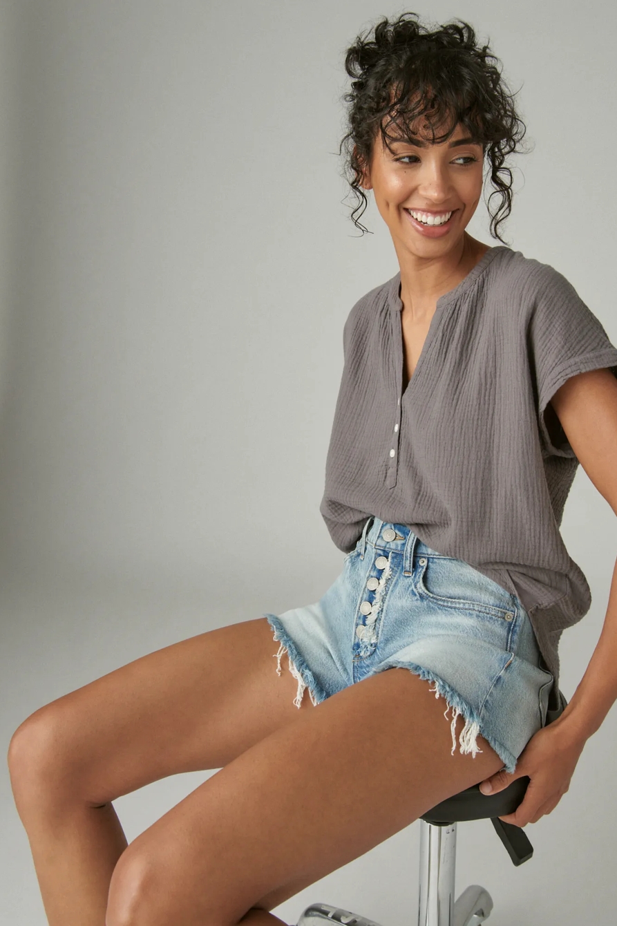 SHORT SLEEVE OPEN NECK SHIRT, image 4