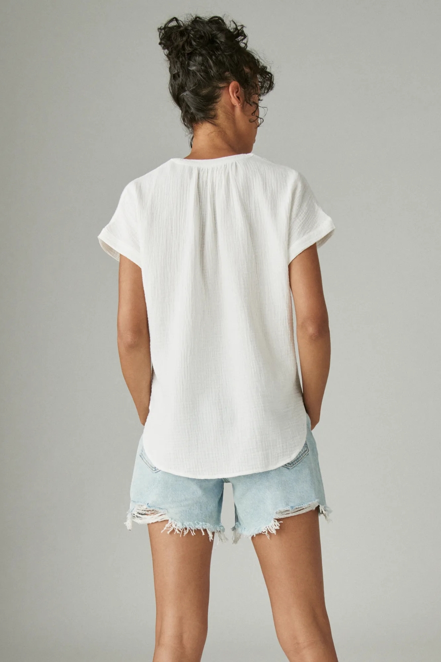 SHORT SLEEVE OPEN NECK SHIRT, image 3
