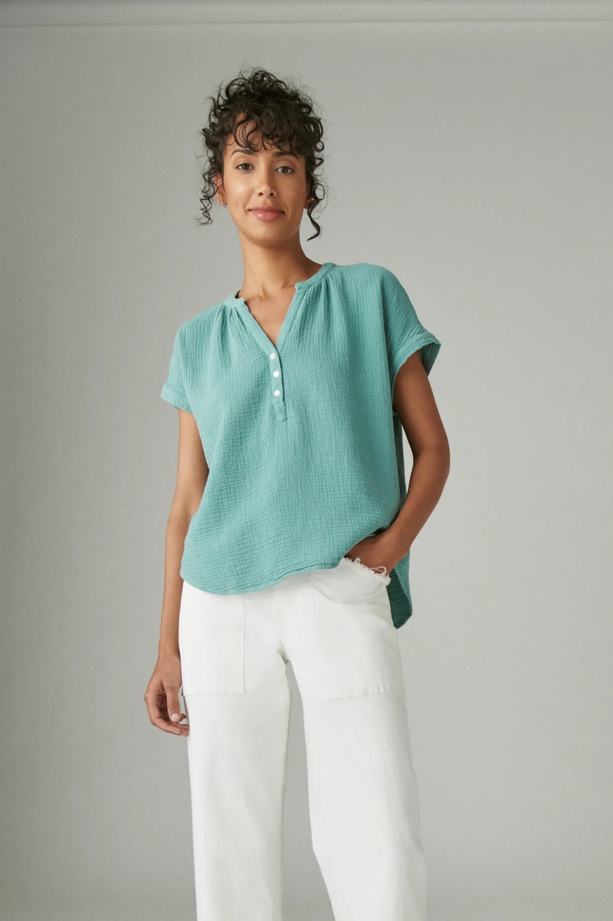 SHORT SLEEVE OPEN NECK SHIRT, image 2