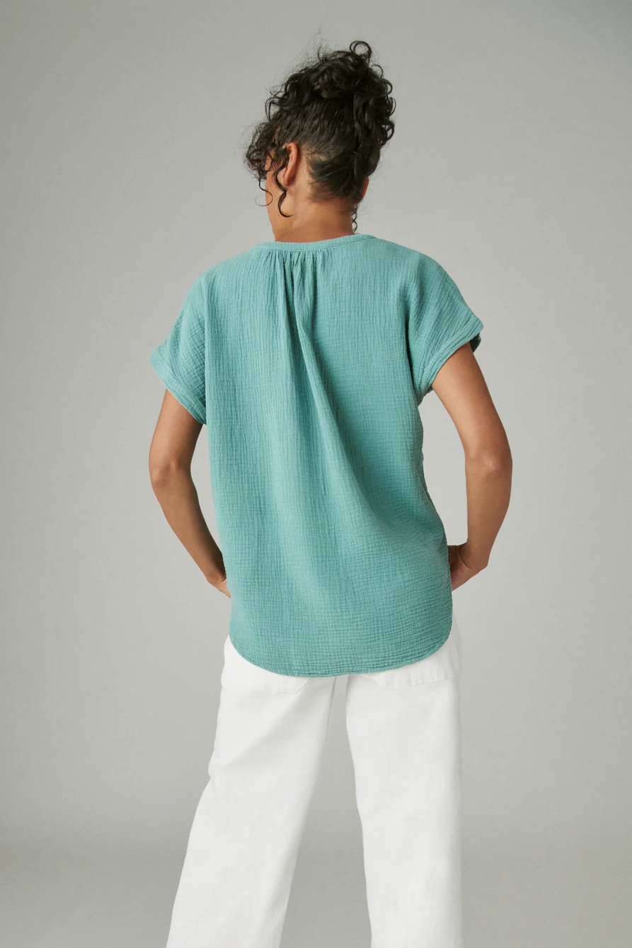 SHORT SLEEVE OPEN NECK SHIRT, image 3