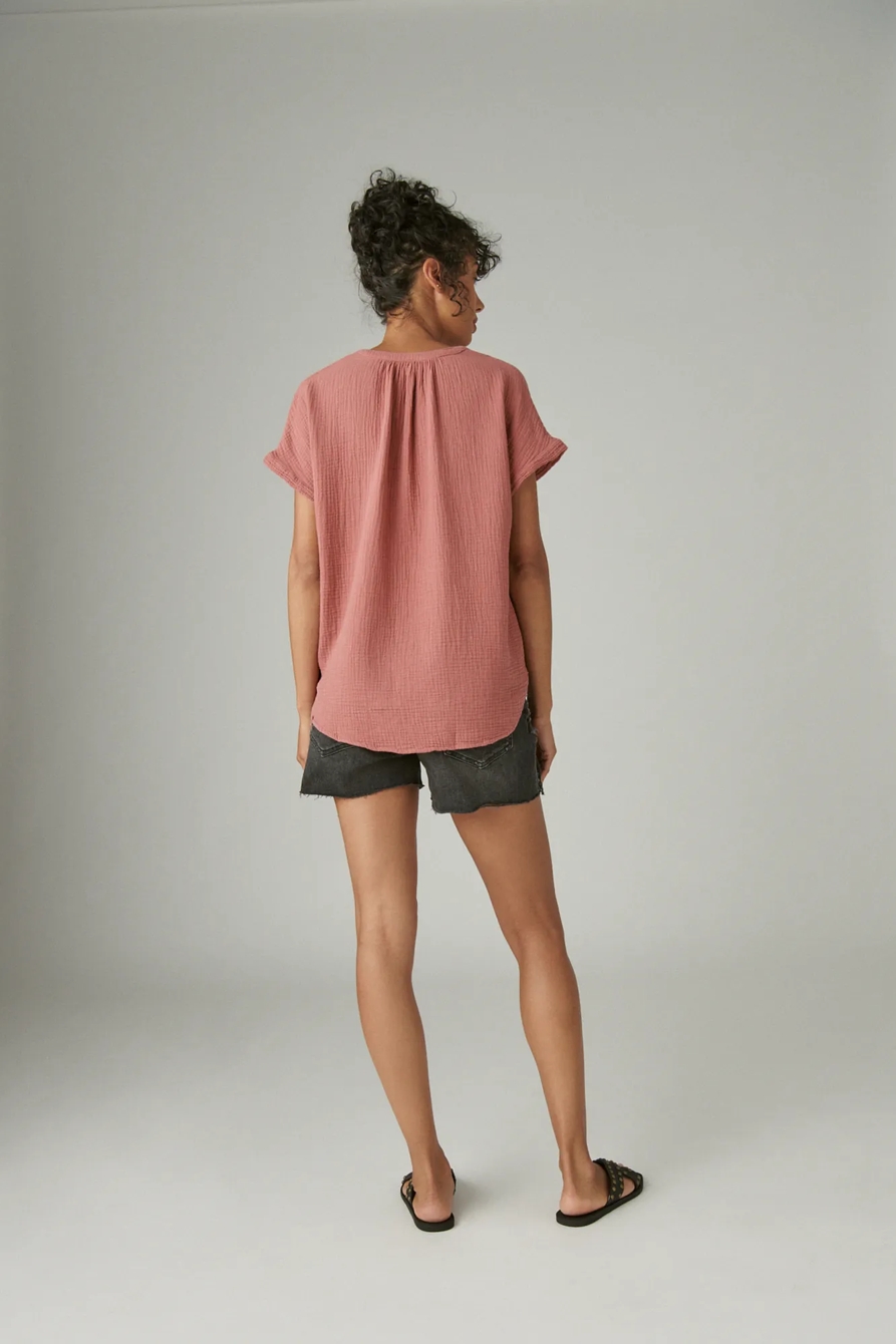 SHORT SLEEVE OPEN NECK SHIRT, image 2