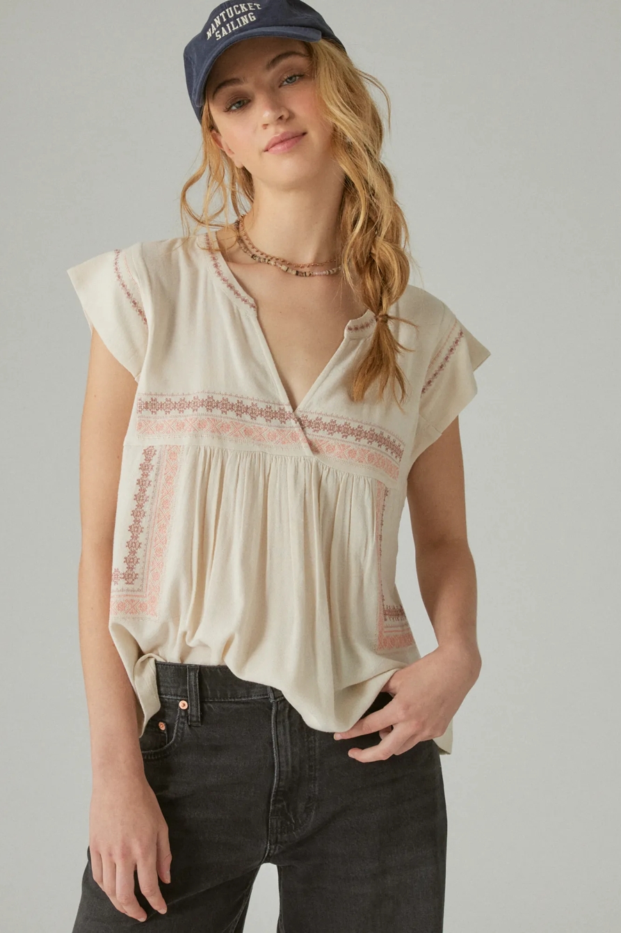 GEO EMBROIDERED BLOUSE, image 2