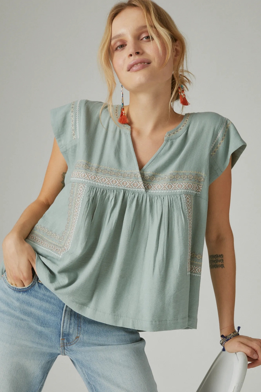 GEO EMBROIDERED BLOUSE, image 4