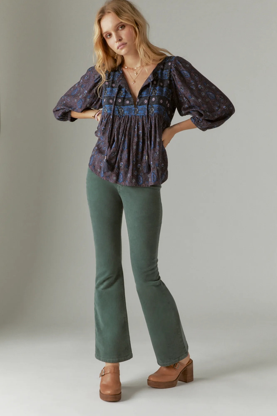 PRINT MIX PEASANT BLOUSE, image 4