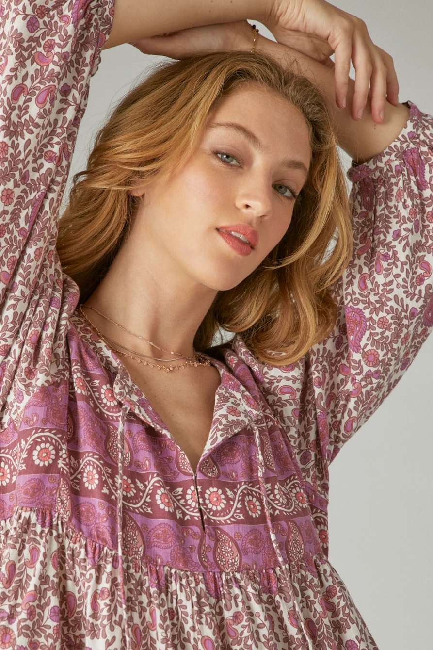 PRINT MIX PEASANT BLOUSE, image 3
