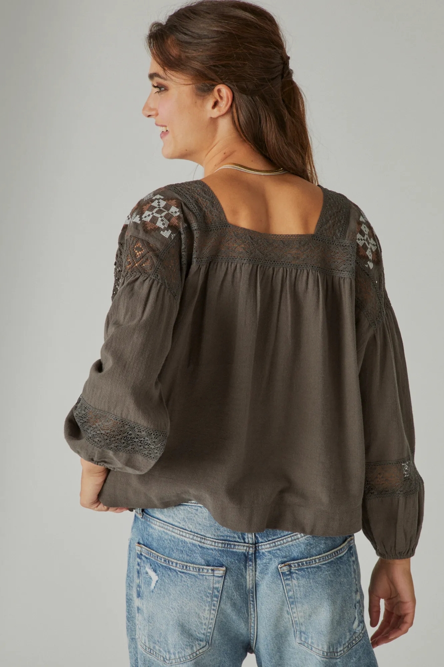 EMBROIDERED SHOULDER TOP, image 2
