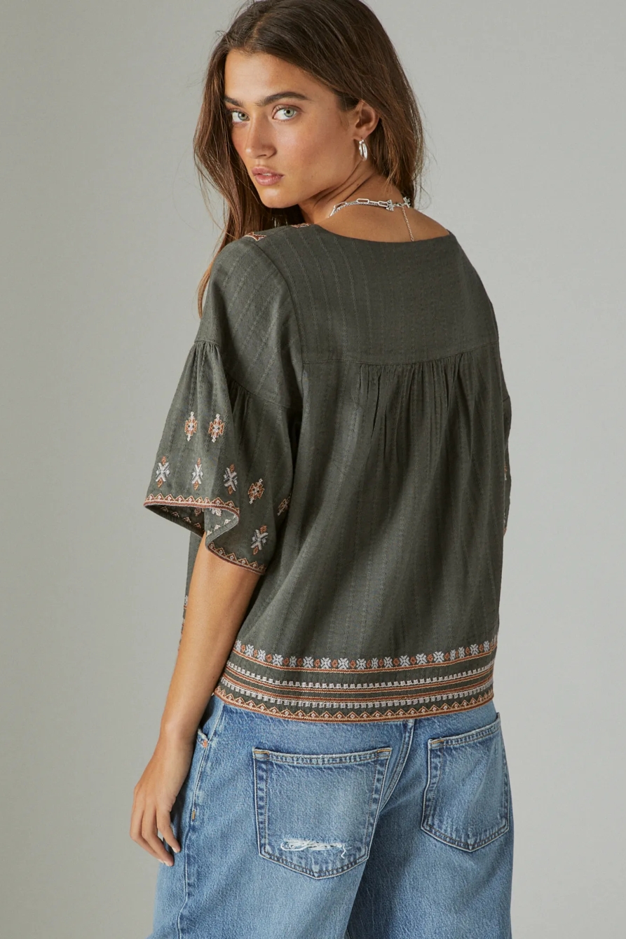 BOHO EMBROIDERED TOP, image 3