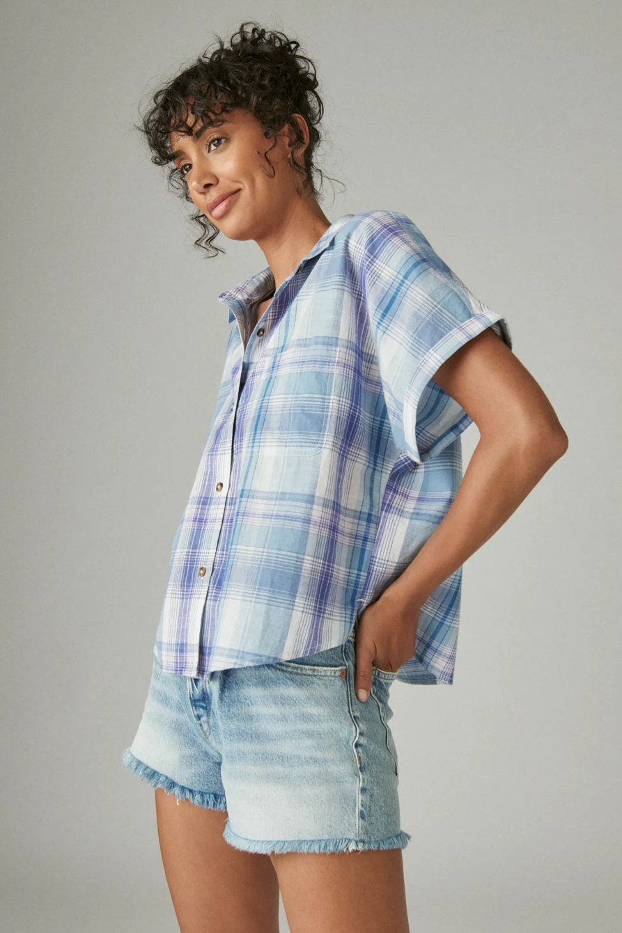 RELAXED PLAID SHIRT, image 2