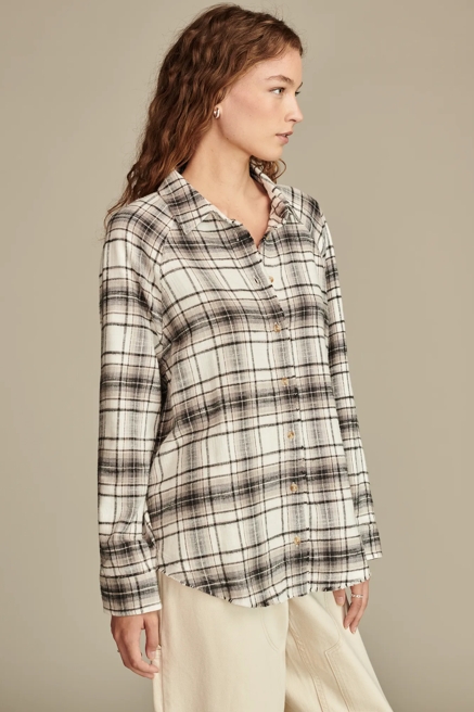 TUNIC PLAID FLANNEL SHIRT, image 3