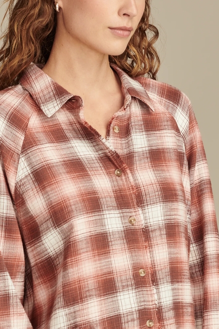 TUNIC PLAID FLANNEL SHIRT, image 2