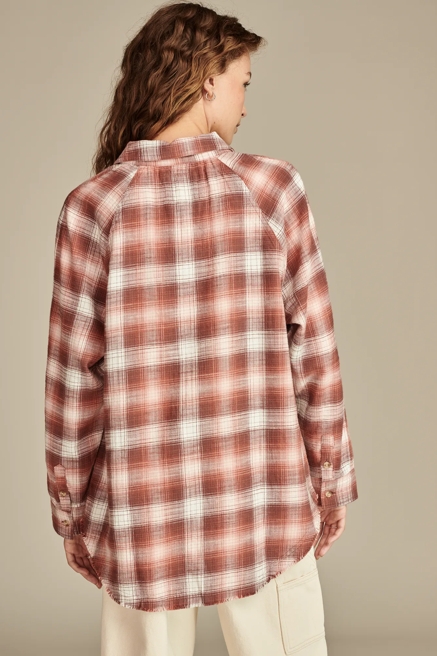 TUNIC PLAID FLANNEL SHIRT, image 4