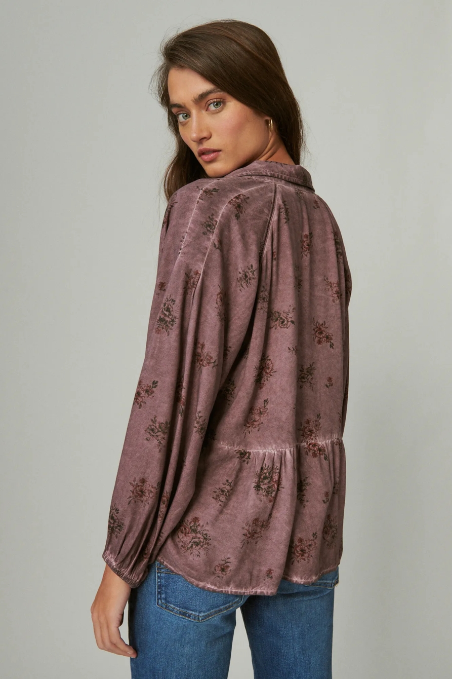 FLORAL PRINTED OVERDYE TOP, image 3