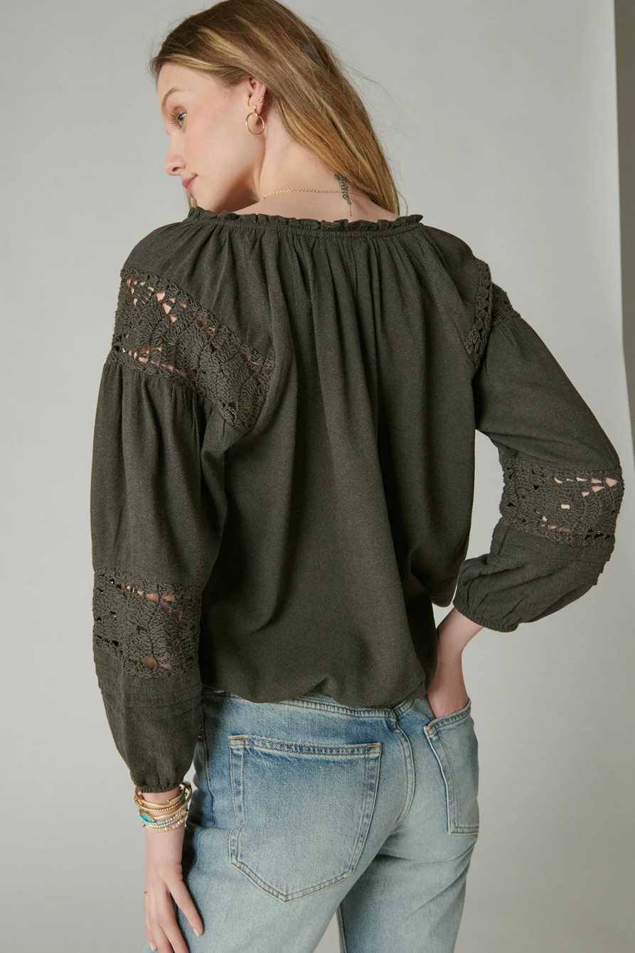 CROCHET PEASANT BLOUSE, image 3