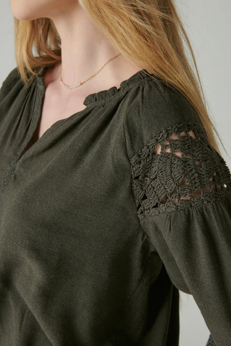 CROCHET PEASANT BLOUSE, image 4
