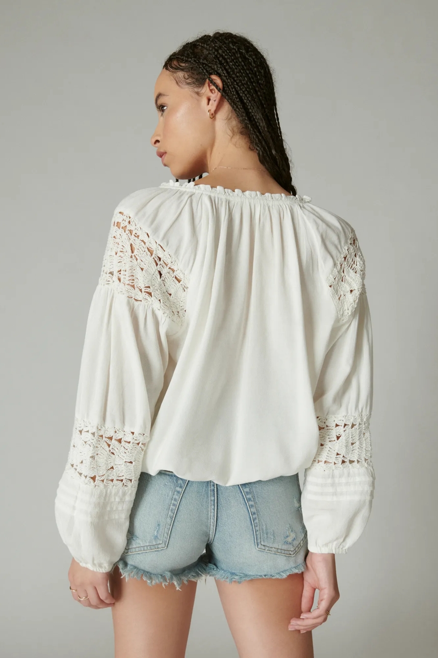 CROCHET PEASANT BLOUSE, image 3