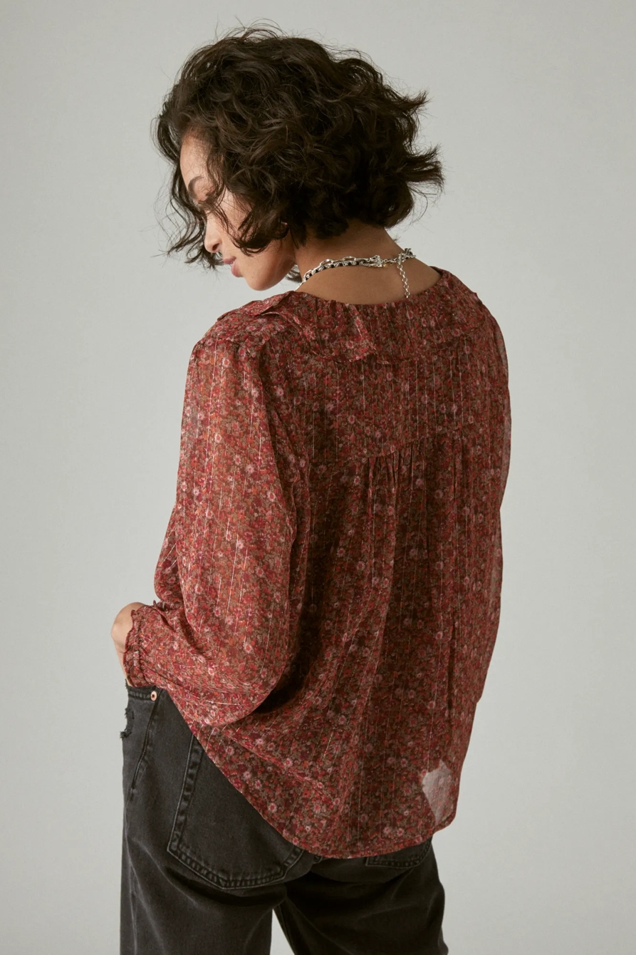 PRINTED CHIFFON BLOUSE, image 2
