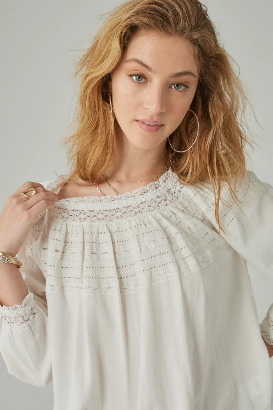 LACE PEASANT TOP, image 4