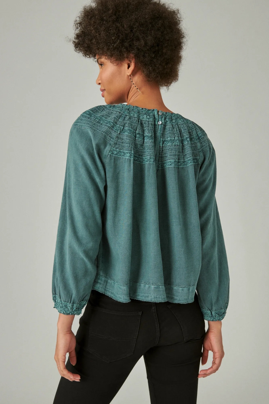 LACE PEASANT TOP, image 2
