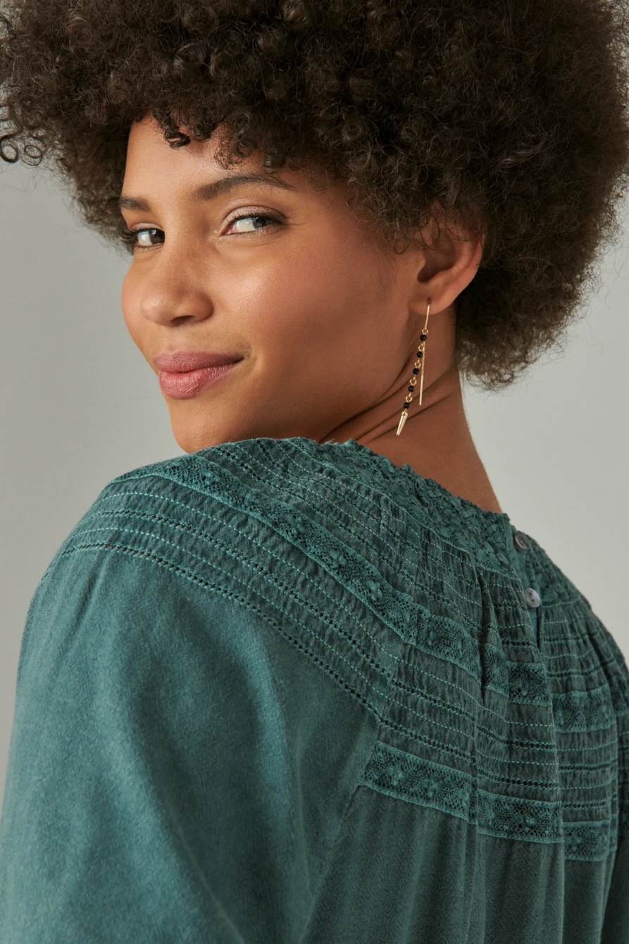 LACE PEASANT TOP, image 3