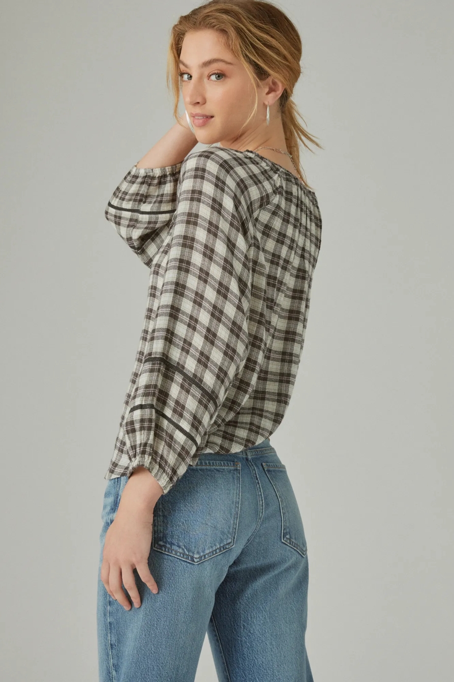 PLAID PINTUCK SHIRT, image 2