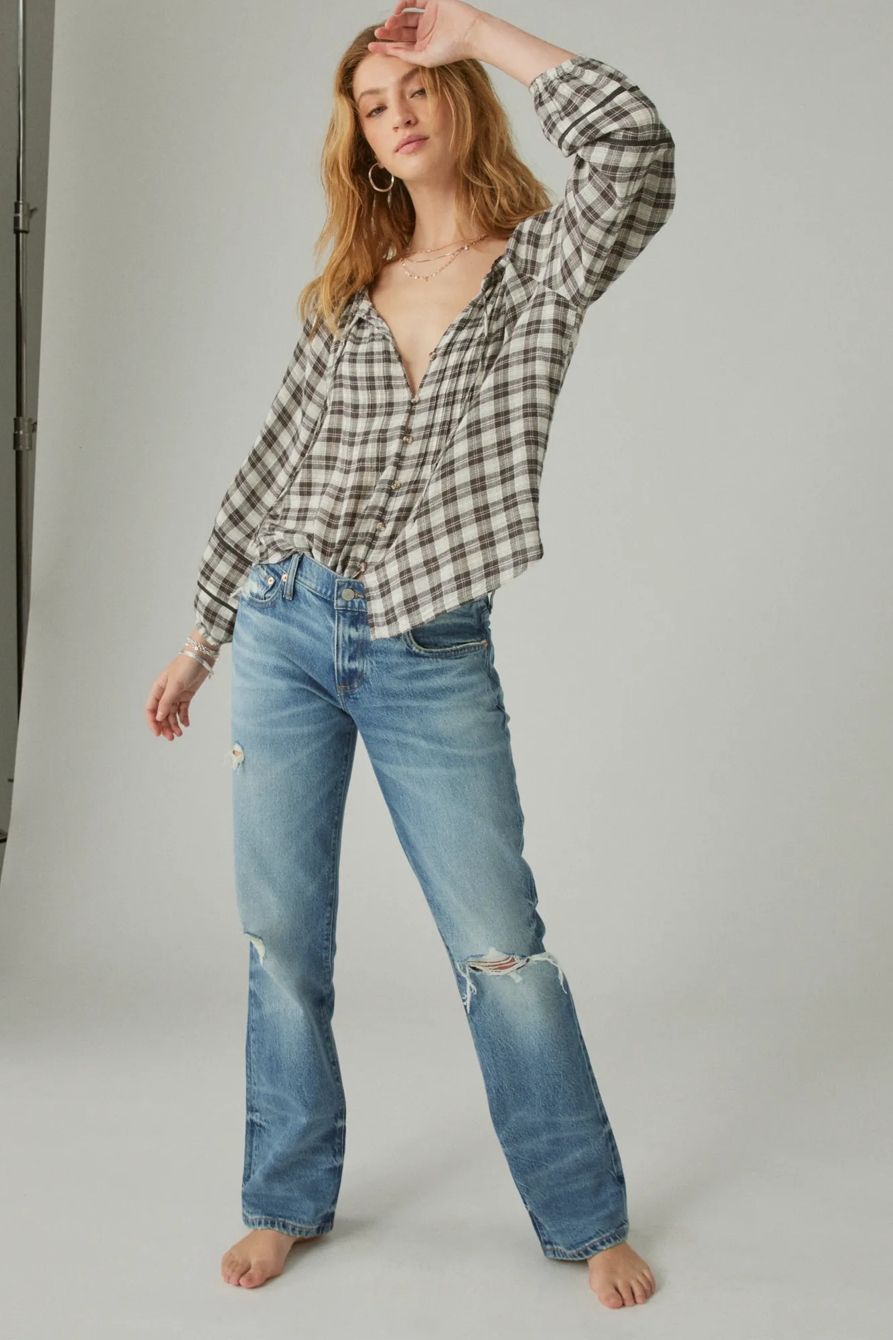 PLAID PINTUCK SHIRT, image 4