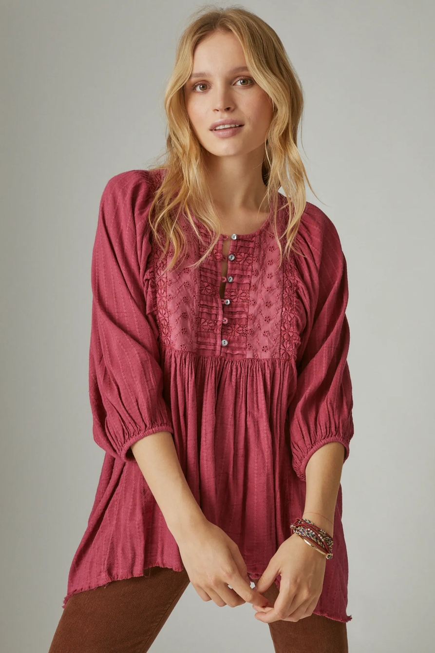 LACE YOKE TUNIC, image 2
