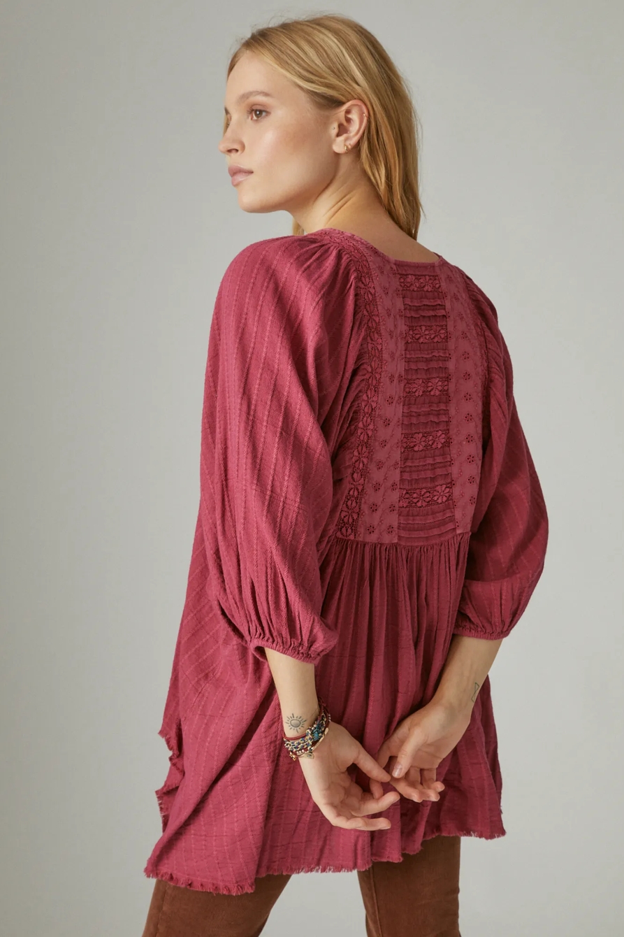 LACE YOKE TUNIC, image 3