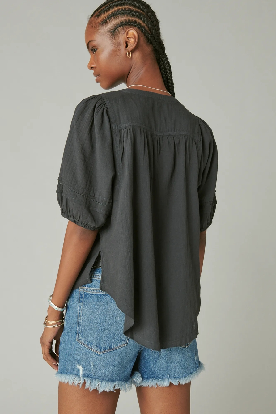 PINTUCK PEASANT BLOUSE, image 3