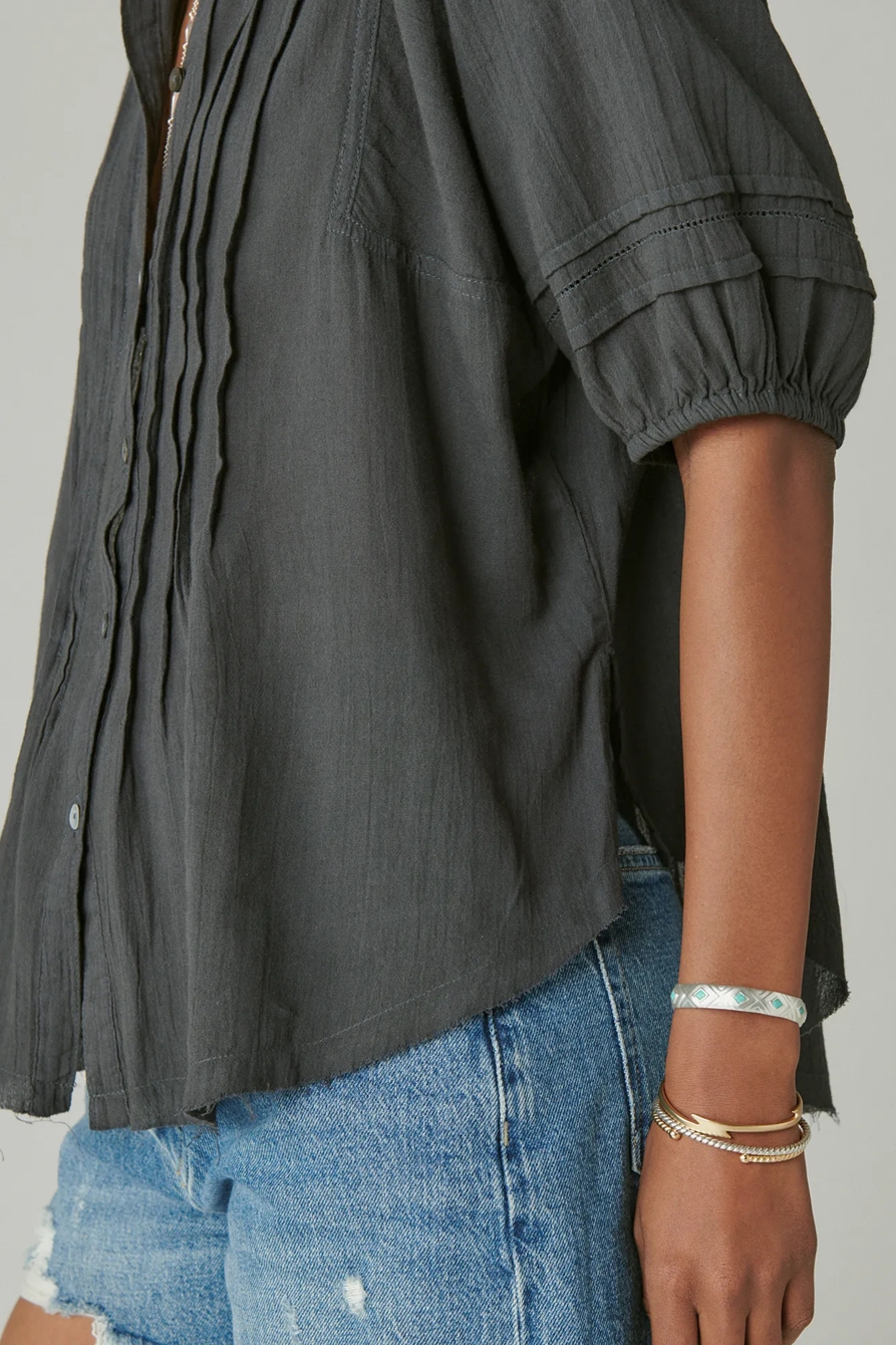 PINTUCK PEASANT BLOUSE, image 4