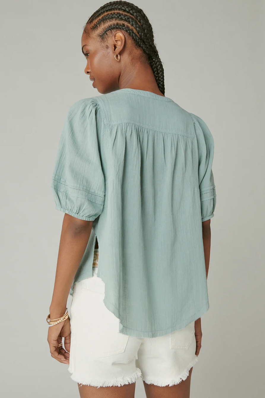 PINTUCK PEASANT BLOUSE, image 3
