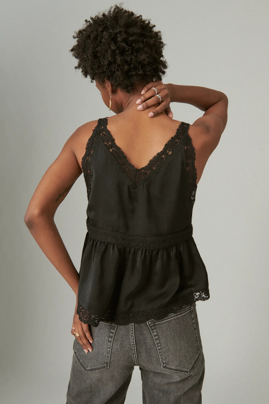 SATIN LACE BABYDOLL CAMI, image 3