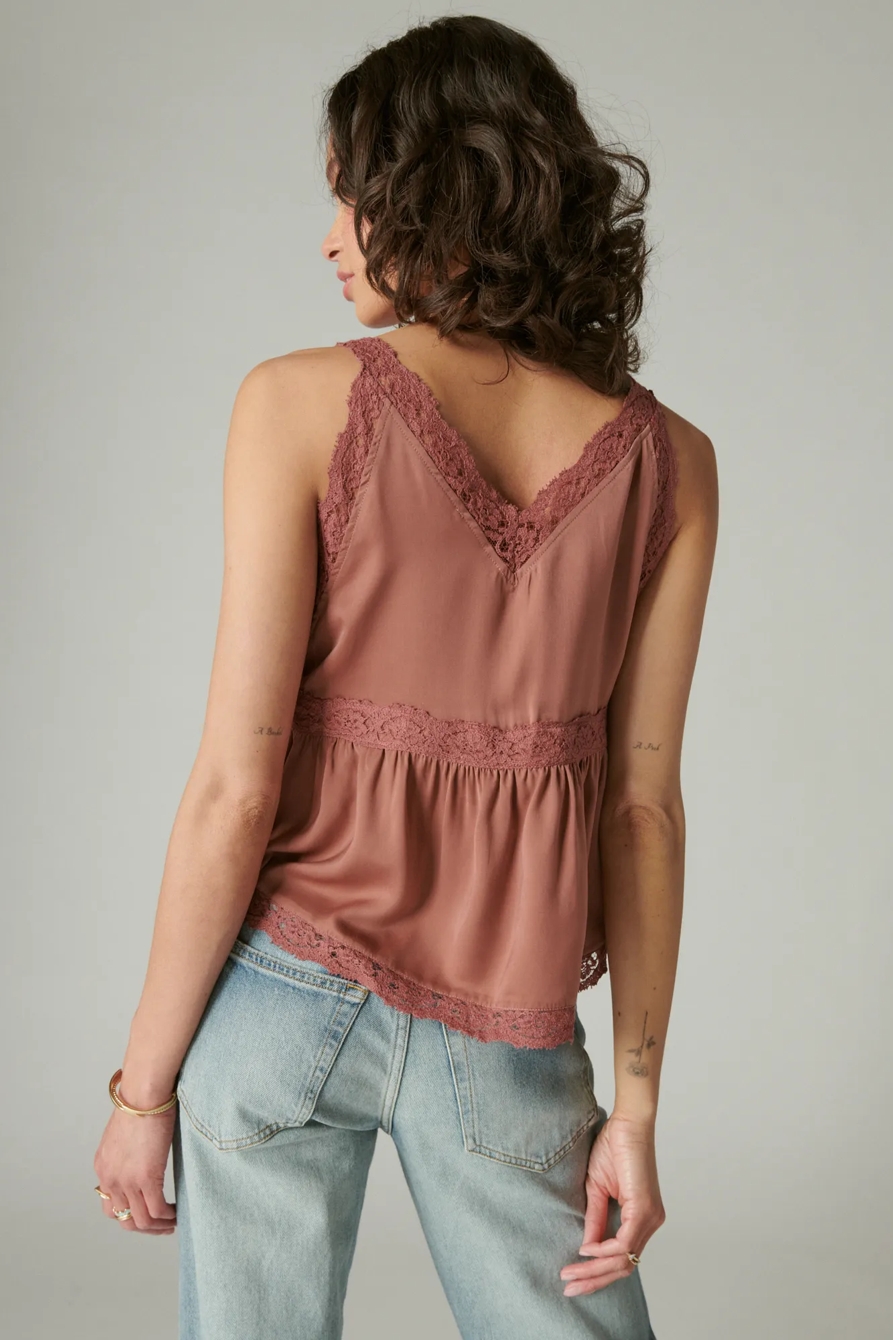 SATIN LACE BABYDOLL CAMI, image 4