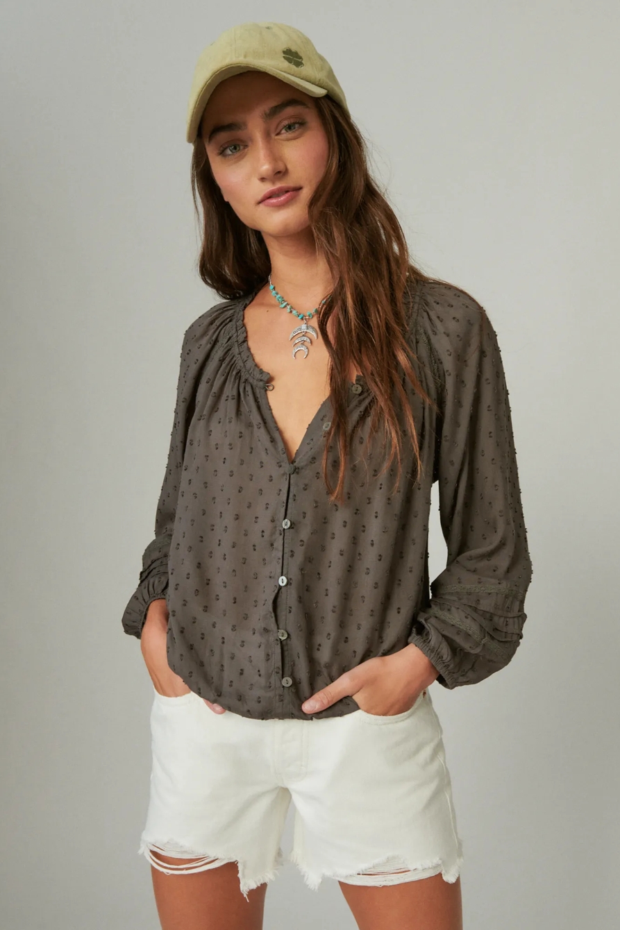 BUBBLE HEM BLOUSE, image 2
