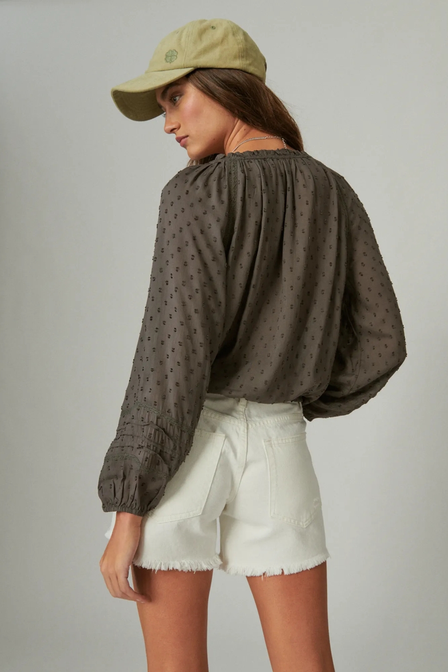 BUBBLE HEM BLOUSE, image 3