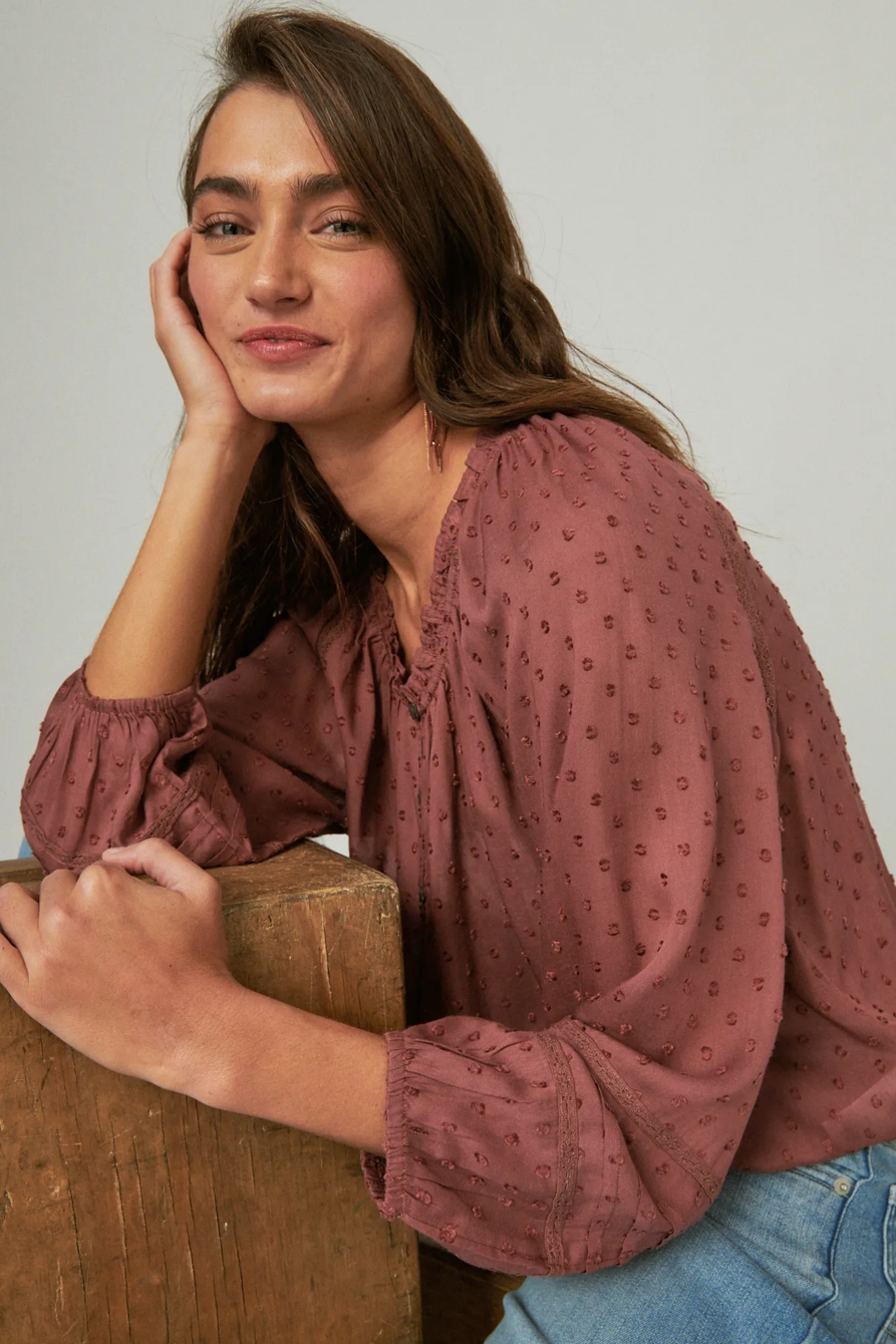 BUBBLE HEM BLOUSE, image 4