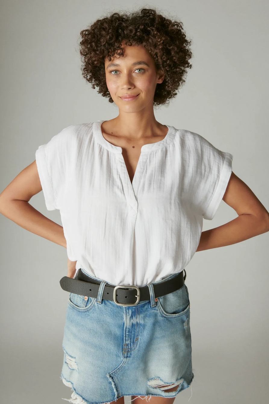 SHORT SLEEVE POPOVER SHIRT, image 3