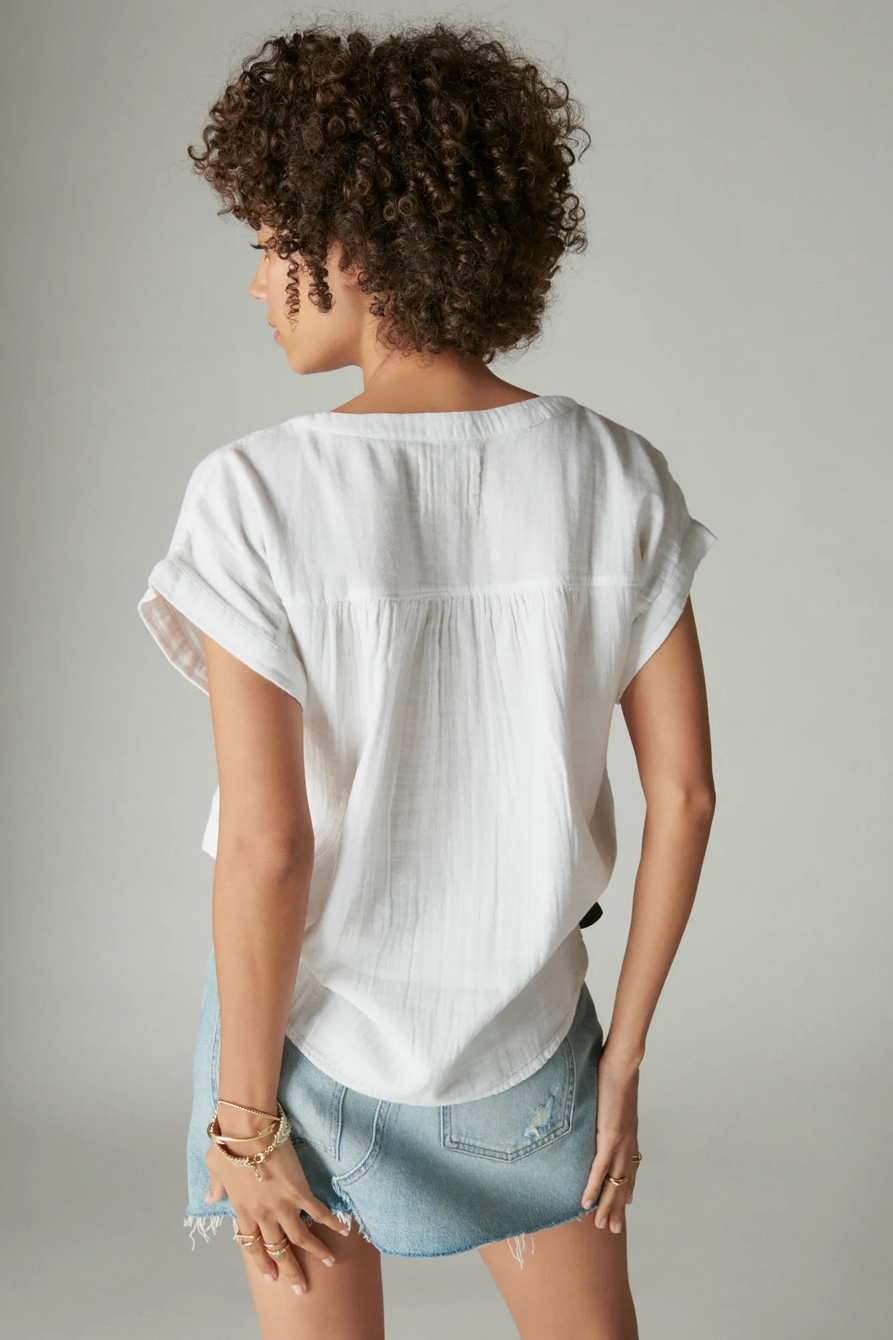 SHORT SLEEVE POPOVER SHIRT, image 4